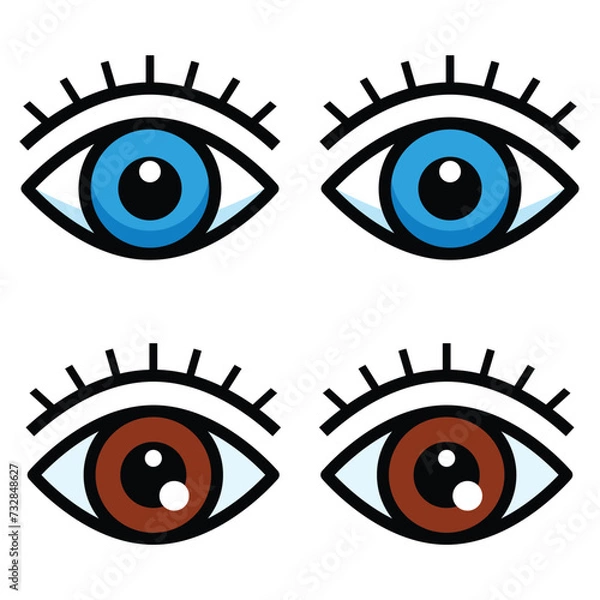 Obraz Eye icon vector design, illustration design