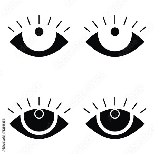 Obraz Eye icon vector design, illustration design