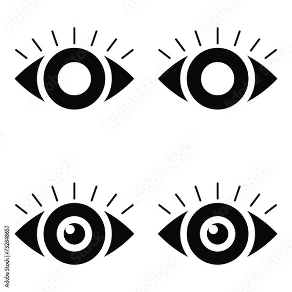 Obraz Eye icon vector design, illustration design