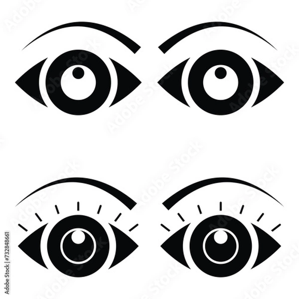 Obraz Eye icon vector design, illustration design