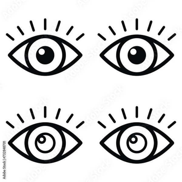 Obraz Eye icon vector design, illustration design