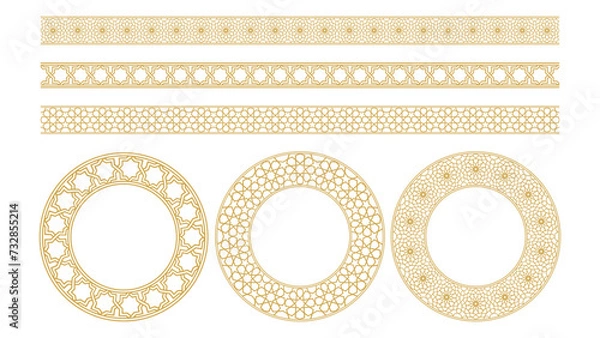 Obraz Arabic luxury ornament frame