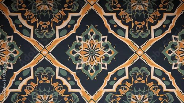 Obraz Beautiful structure of a repeating pattern in Arabic style