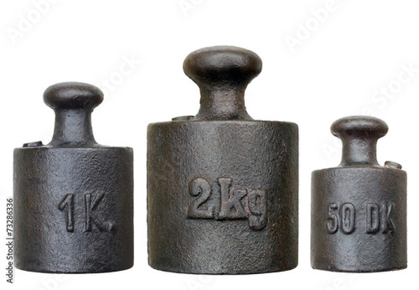 Obraz set of weights - various weights