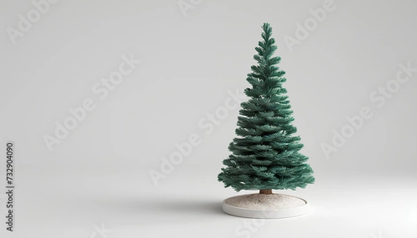 Fototapeta 3d render of a tree in a background