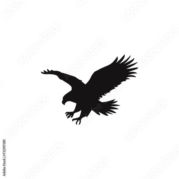 Obraz Eagle vector silhouette