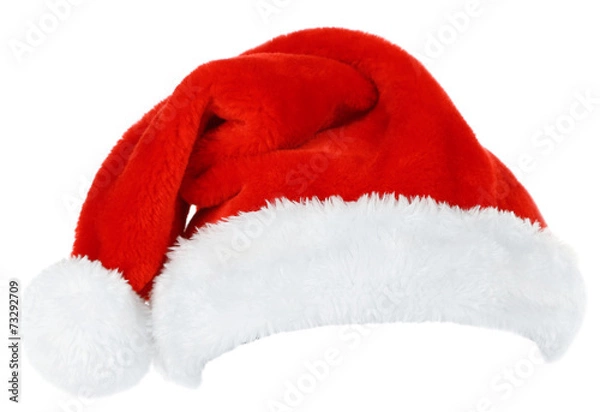 Obraz Santa hat isolated on white