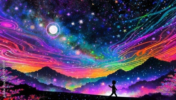 Fototapeta background with stars