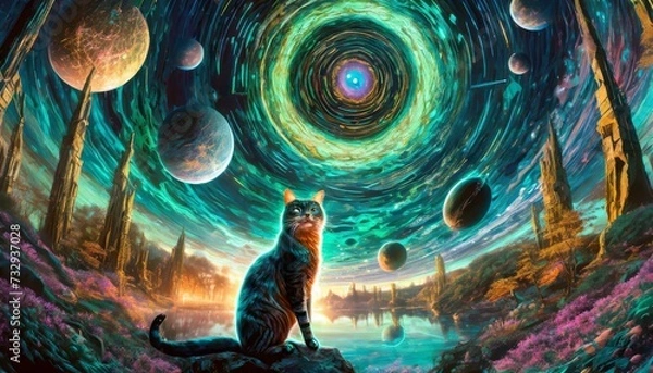 Obraz peacock feather background