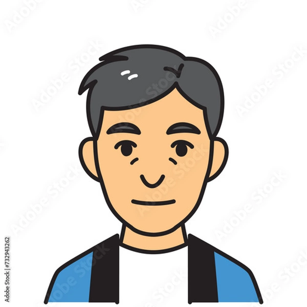 Fototapeta 法被を着た職人の男性
