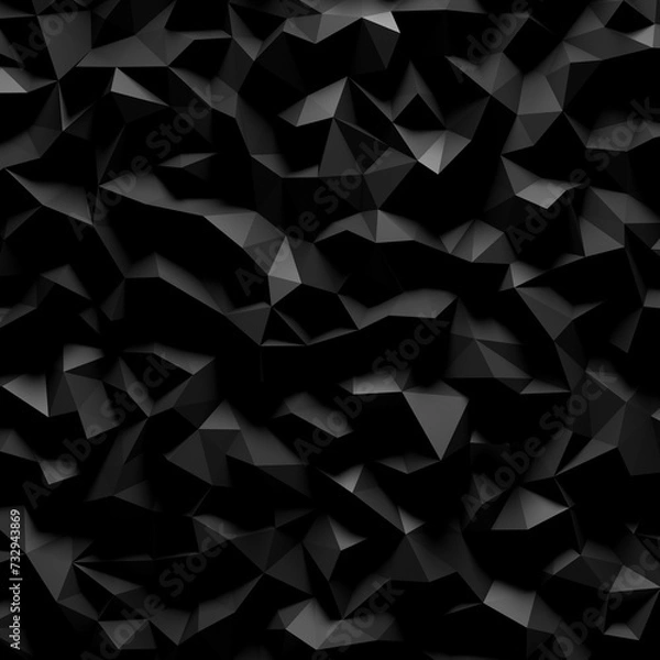Obraz Abstract triangle Low Polygon background wallpaper texture 3d render	

