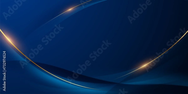 Fototapeta blue background design With luxurious effect elements Vector illustration