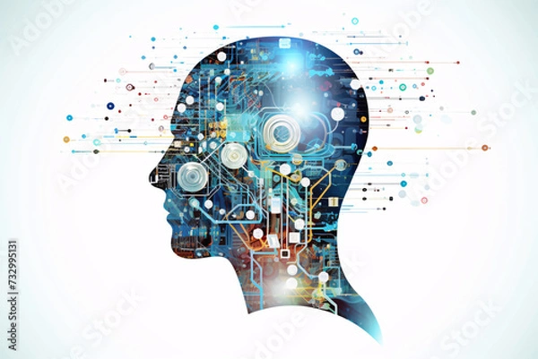 Fototapeta AI Innovation: Pioneering the Future. Generative AI