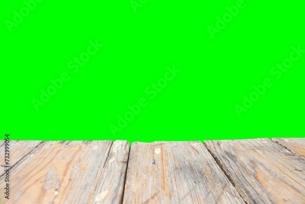 Fototapeta Photo of an empty table with a transparent background.