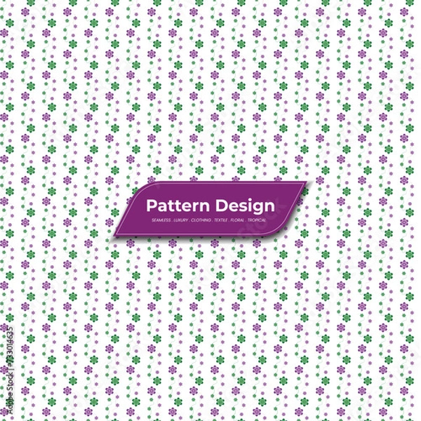 Fototapeta Abstract seamless flat  pattern design design template