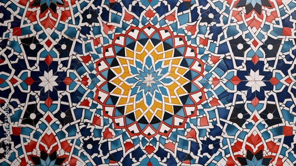 Obraz Beautiful structure of a repeating pattern in Arabic style
