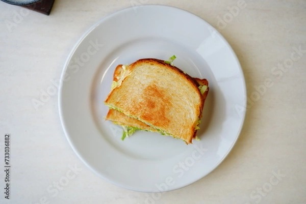 Fototapeta 春キャベツのホットサンド