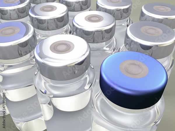 Fototapeta vaccine bottle