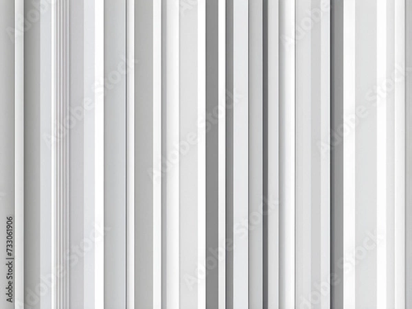 Obraz Modern Geometric Harmony: Abstract White and Gray Striped Background with Round Shapes. generative AI