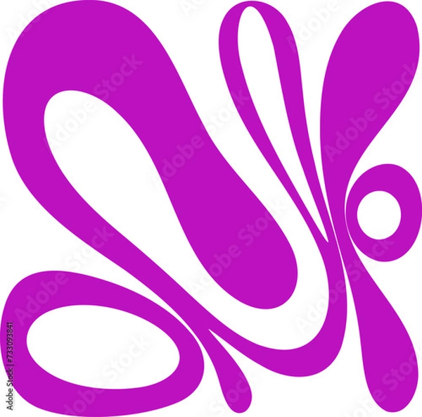 Obraz Fluid pattern illustration. Liquify abstract hand drawing design element