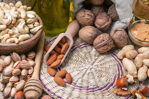 Obraz Nut still life closeup