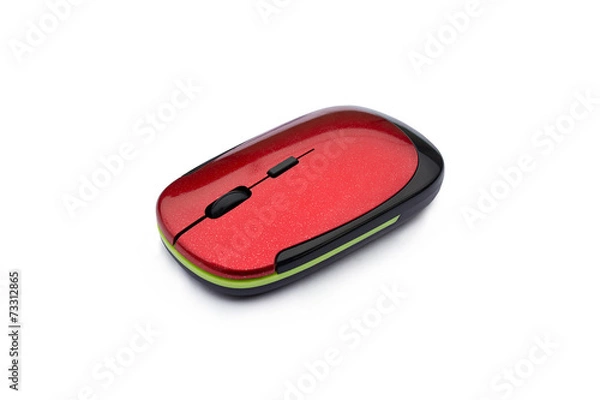 Obraz Computer mouse on white background