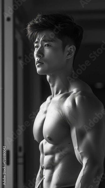 Obraz 피트니스 모델, 남성 피트니스 모델, 남성 모델, 헬스 모델