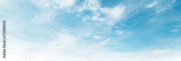 Obraz blue sky with white cloud background