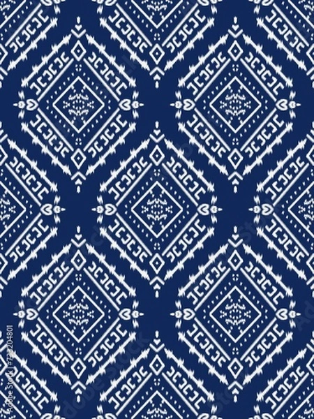 Fototapeta Geometric ethnic oriental traditional pattern.Figure tribal embroidery style.Design for background,wallpaper,clothing,wrapping,fabric,vector illustration