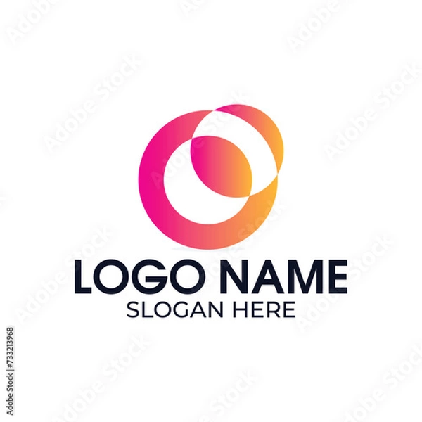 Obraz circle globe logo design vector