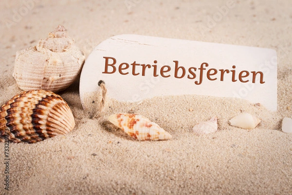 Obraz Betriebsurlaub