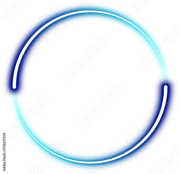 Fototapeta Glowing Circle Gradient Neon