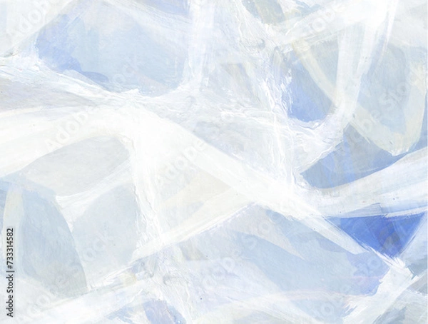 Fototapeta Expression of painting color and brushstroke. Explosive color neon glow. Abstract illustration for background