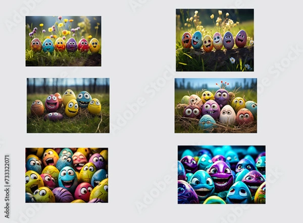 Obraz Ostern, Ostereier, Osternest, Osterhase