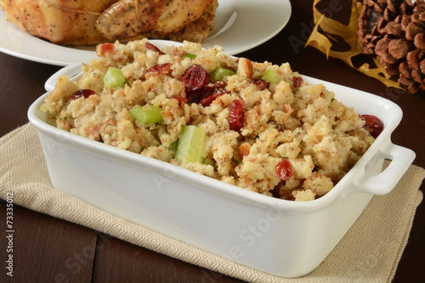 Obraz chicken stuffing with cranberry