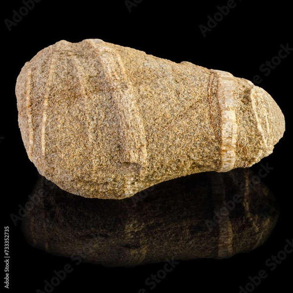 Obraz Beautiful mineral stone on a black background
