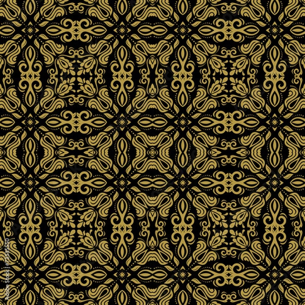 Fototapeta Damask Seamless  Pattern. Orient Background