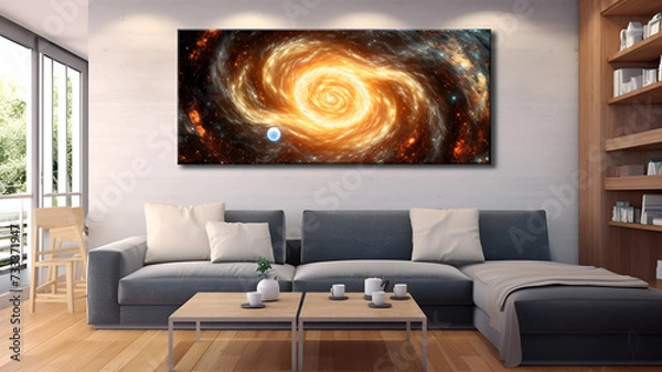 Fototapeta "Galactic Symphony: A Celestial Journey through the Milky Way"