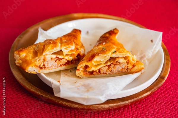 Fototapeta 自家製のミートパイ