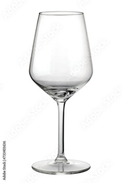 Obraz Wine Goblet glass  cut out on transparent