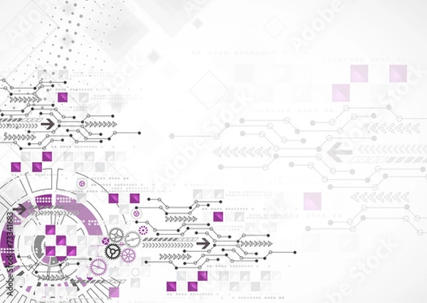 Obraz Abstract computer technology background for your business