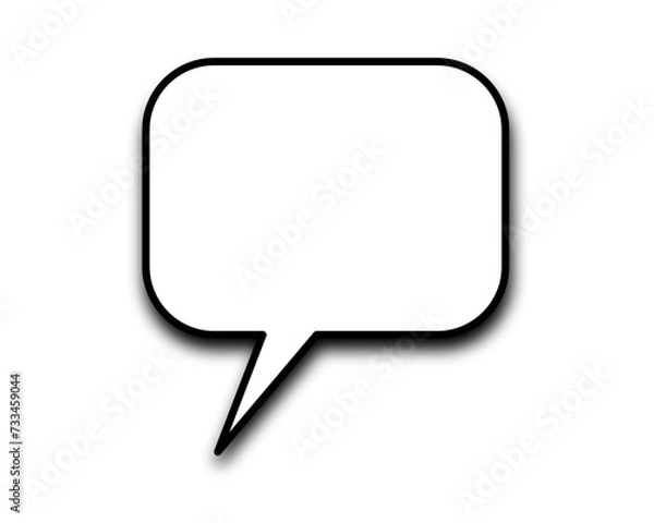 Fototapeta Speech bubble with shadow