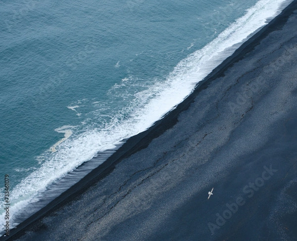 Obraz black beach in Iceland