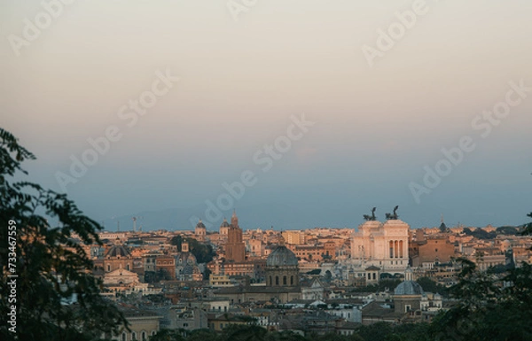 Obraz view of Rome at sunset
