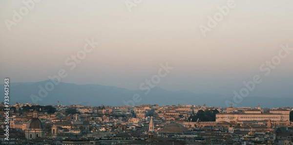 Obraz view of Rome at sunset