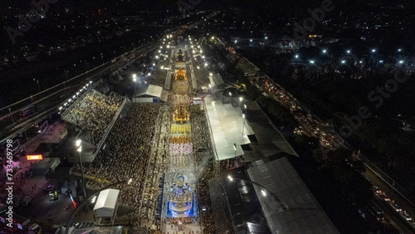 Obraz  The Carnival 2024 parades in Sao Paulo begin on Friday night, February 9, at the Anhembi Sambadrome, located in the North Zone of the capital. On this first night, seven schools from the Special Grou