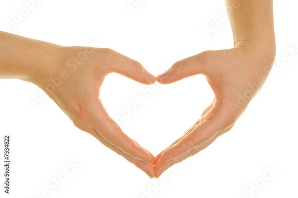 Obraz Hands shaping a heart