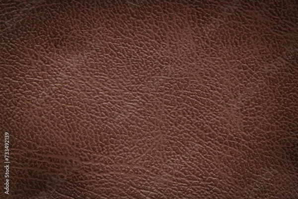 Obraz Synthetic leather brown background texture