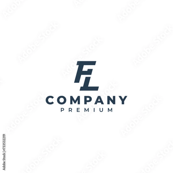 Fototapeta letter initial monogram logo