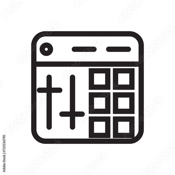 Fototapeta calendar icon vector